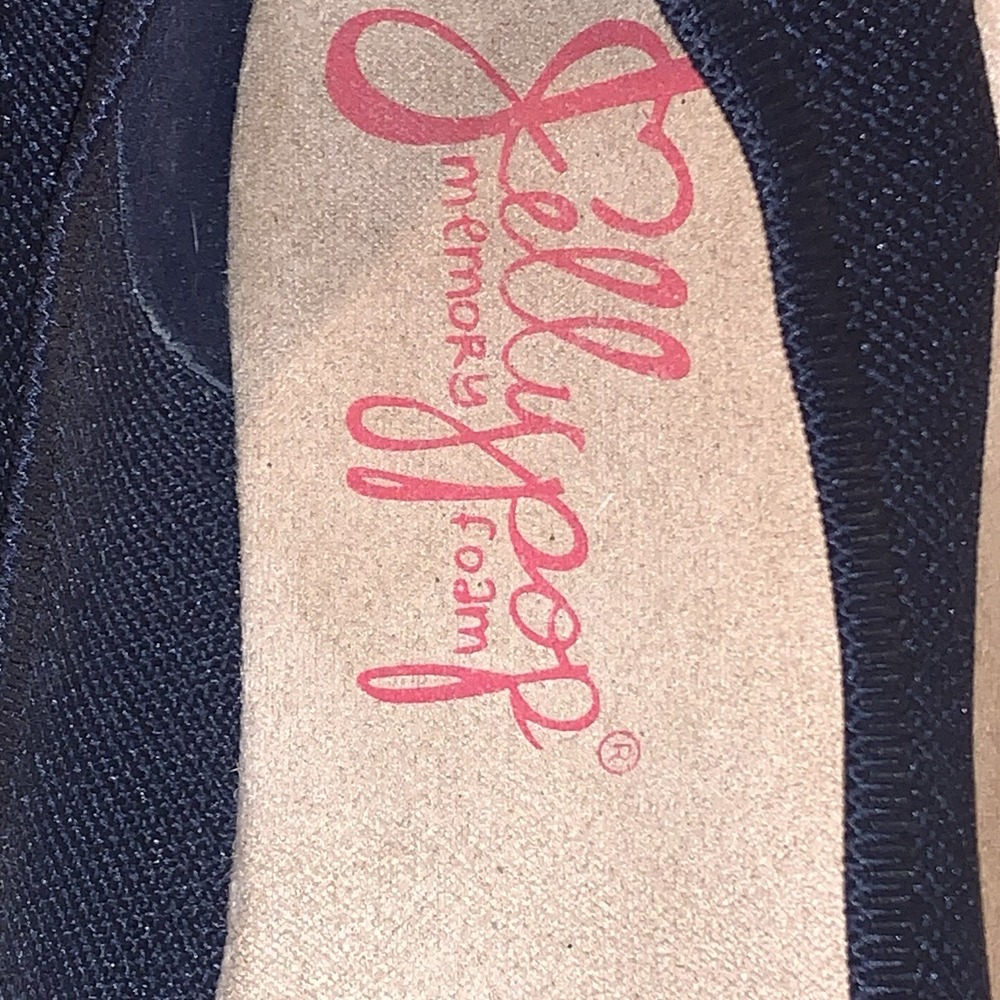 Jellypop Memory Foam Comfort Flats Blue Slip-On Shoes Women's Size 9.5M EUC - Picture 2 of 8